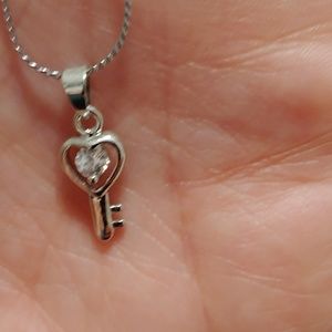 Key heart charm